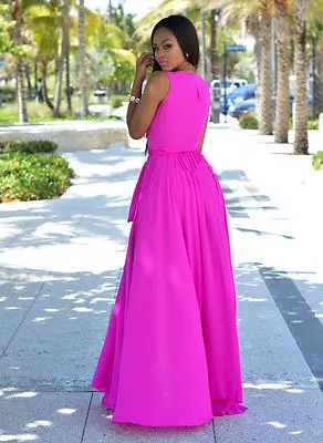 Women Sexy Summer Dress Boho Maxi Long Evening Party Beach Sundress | Женская одежда