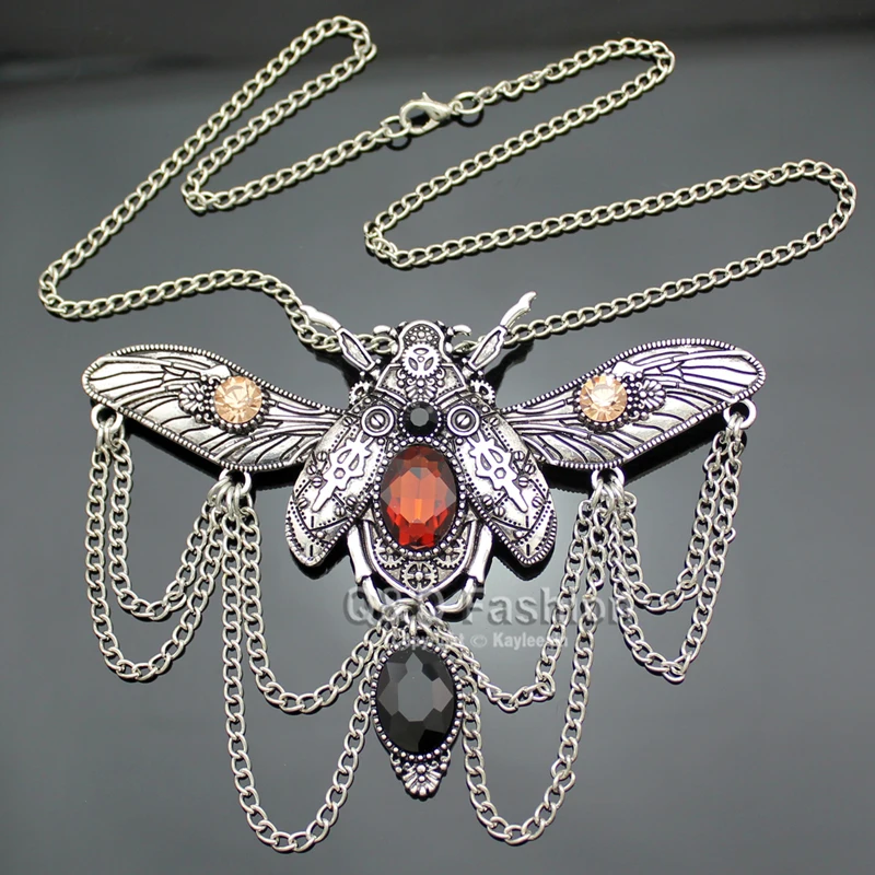 Винтажный кулон Khepri Scarab Beetle Overwatch чокер крупная цепочка стразы колье индийская