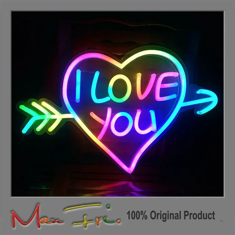 Наружная реклама деловой знак RGB светодиодные мягкие неоновые открытые вывески