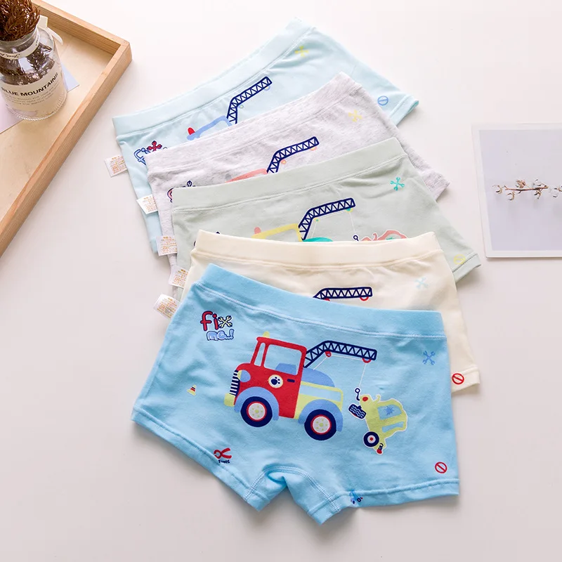 Высококачественное нижнее белье для мальчиков 10 шт. хлопковые детские трусики
