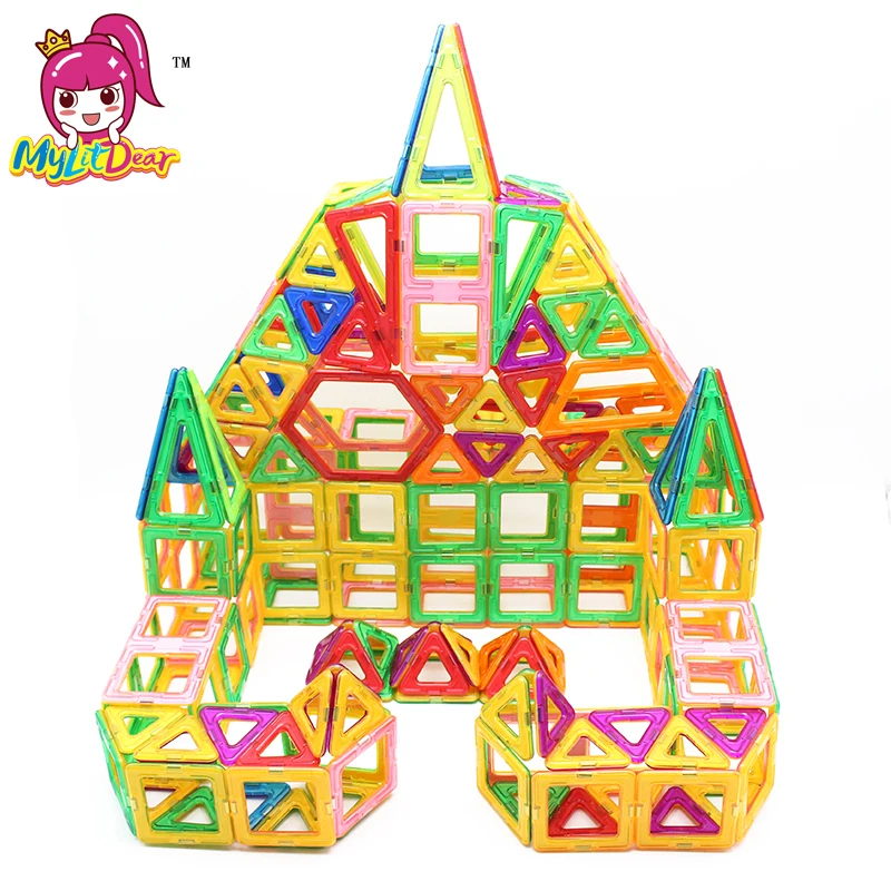 MyLitDear 213 шт. дворец магнитные игрушки строительные блоки мини 3D DIY Пластик