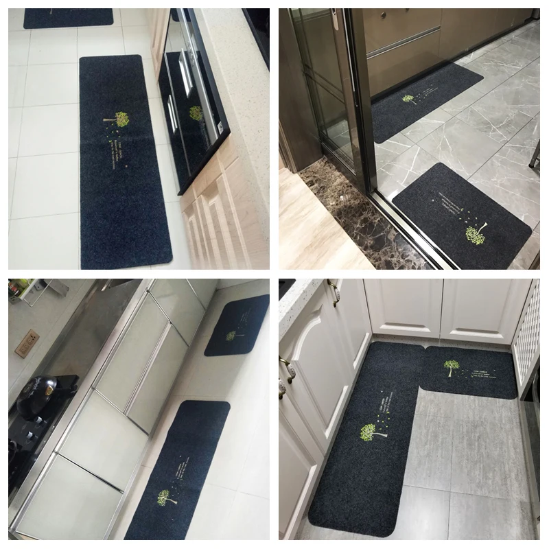 2PCS Floor Mats Anti-skiddin Water Uptake Oil Absorption Carpet Long Kitchen Door Bathroom Mat GRKT001 | Дом и сад