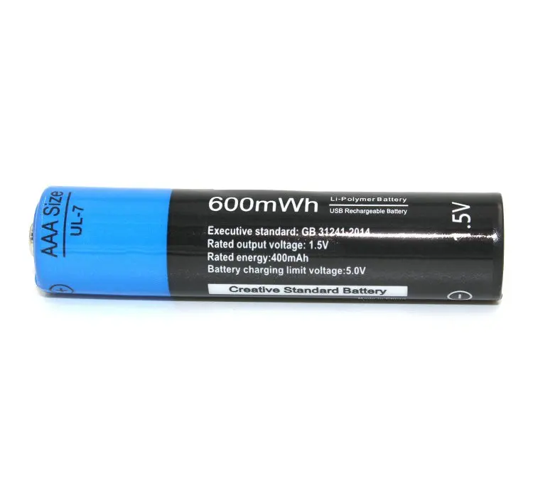 Etinesan 1,5 V AAA 600 mwh литий-полимерная аккумуляторная литий-ионная батарея батареи новая революция - Цвет: 1pc battery