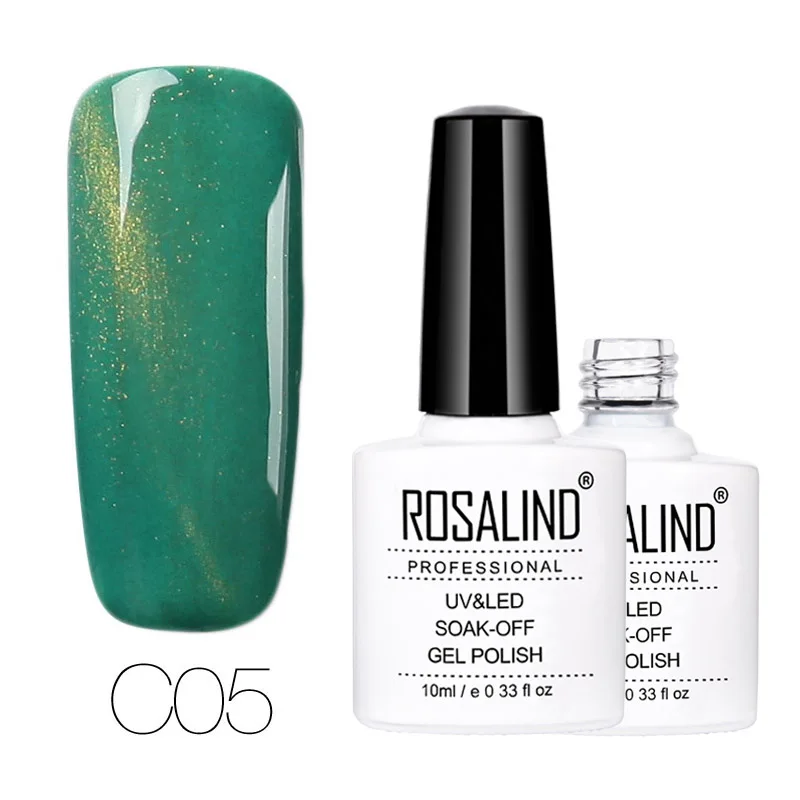 C05 ROSALIND гель 1S 3D кошачий глаз Гель-лак для ногтей магнитный эффект цветной гель для ногтей впитывающий лак УФ-гель для ногтей - Цвет: C05