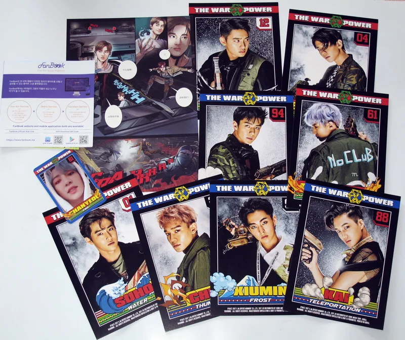 Подписанный EXO autographed следующий 4 й альбом THE WAR: Power of Music CD + photobook K POP 092017|album exo|k-pop