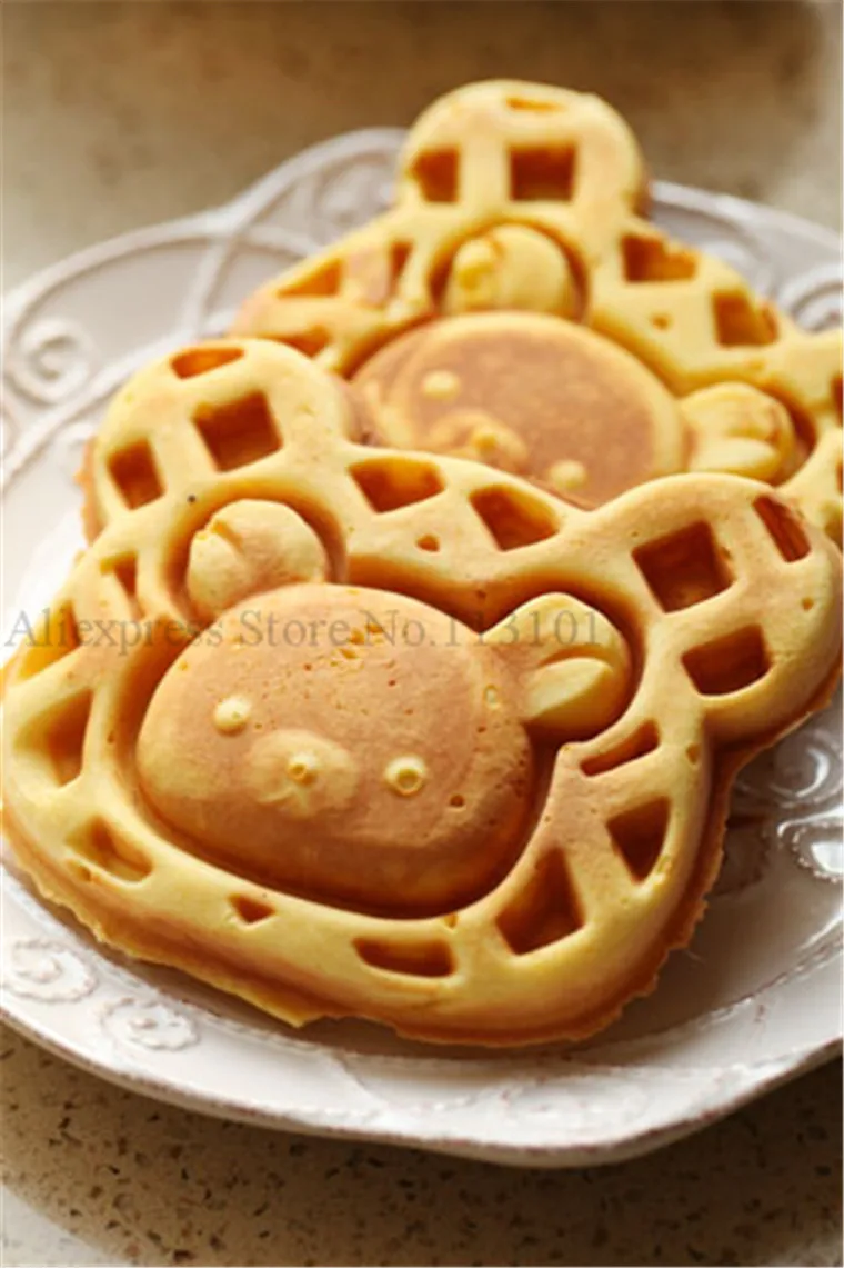 Газовая вафельница с милым медведем уникальная картонная машина вафли большой