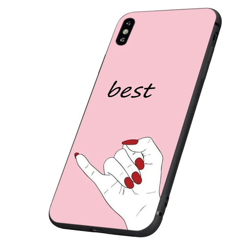 Черный чехол ТПУ для iphone 5 5s se 6 6s 7 8 plus x 10 силиконовый чехол для iphone XR XS 11 pro MAX лучшая мама папа Король Королева друг
