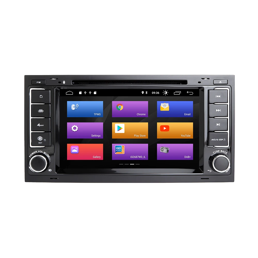 2din автомобильный Радио GPS Android 9 0 DVD мультимедийный плеер для VW Volkswagen TouaregT4 Transporter T5