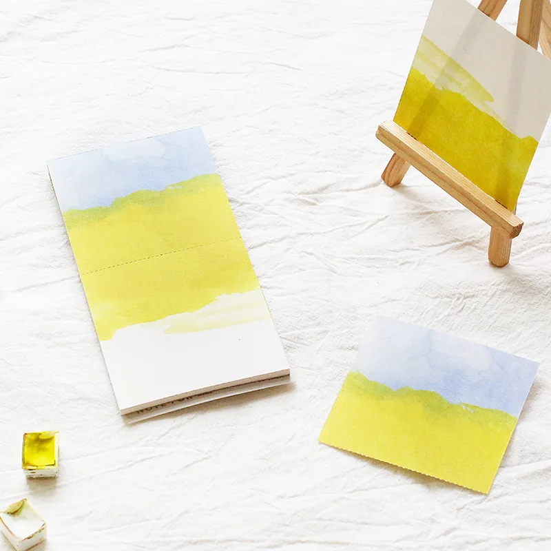 Пачка 30 лист свежей акварели градация вода отражение цвет кусок затенение коллаж