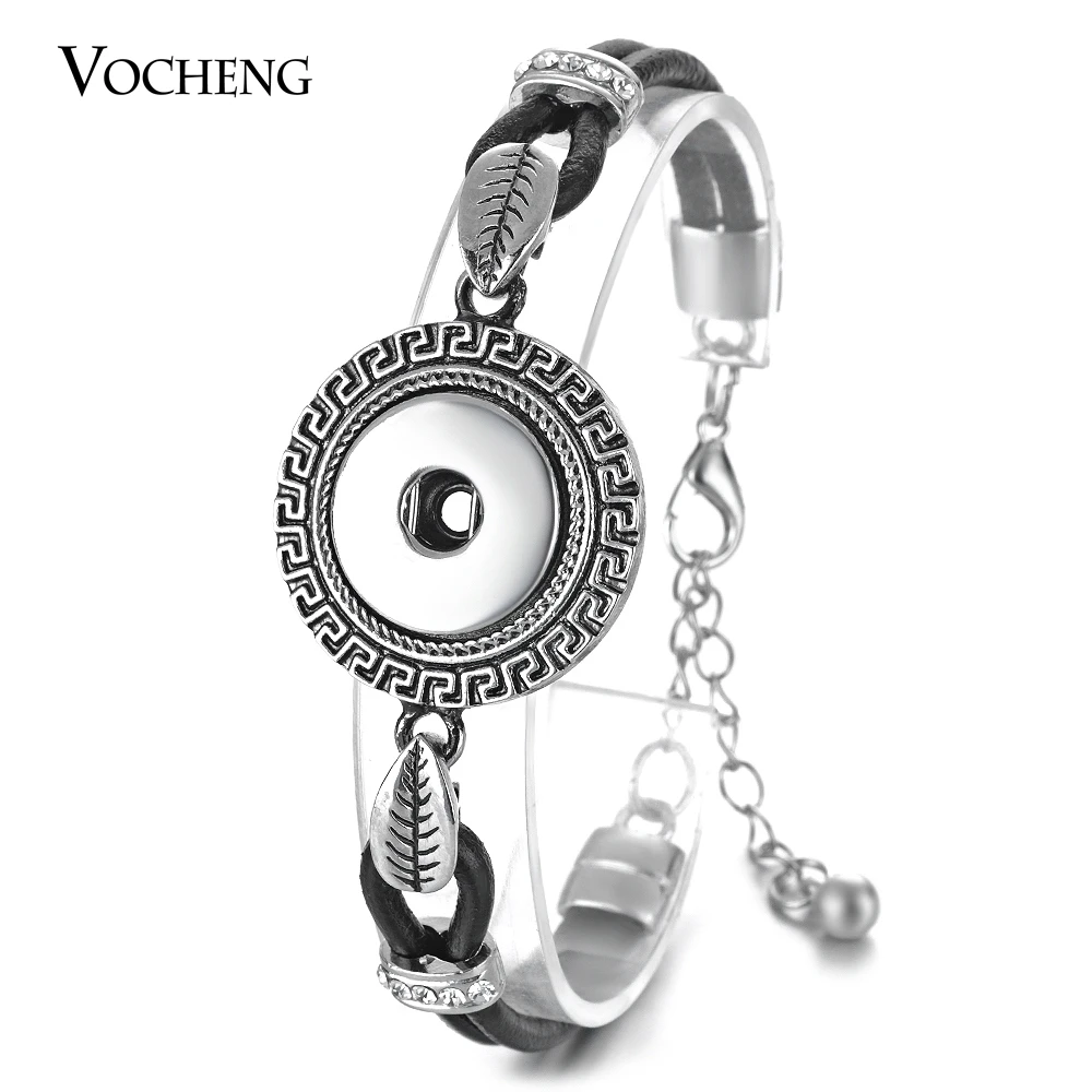 18 мм Vocheng имбирное печенье из натуральной кожи с украшением в виде пуговицы