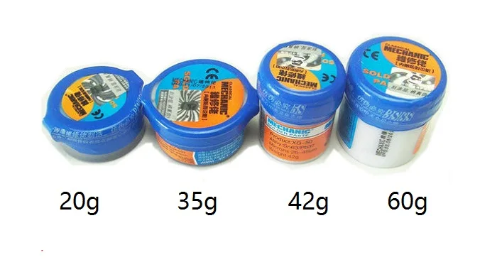 New2pcs/Лот 20g паяльная паста механик Олово крем флюсовая Sn63/Pb37 25 45um MCN 300|mechanic solder