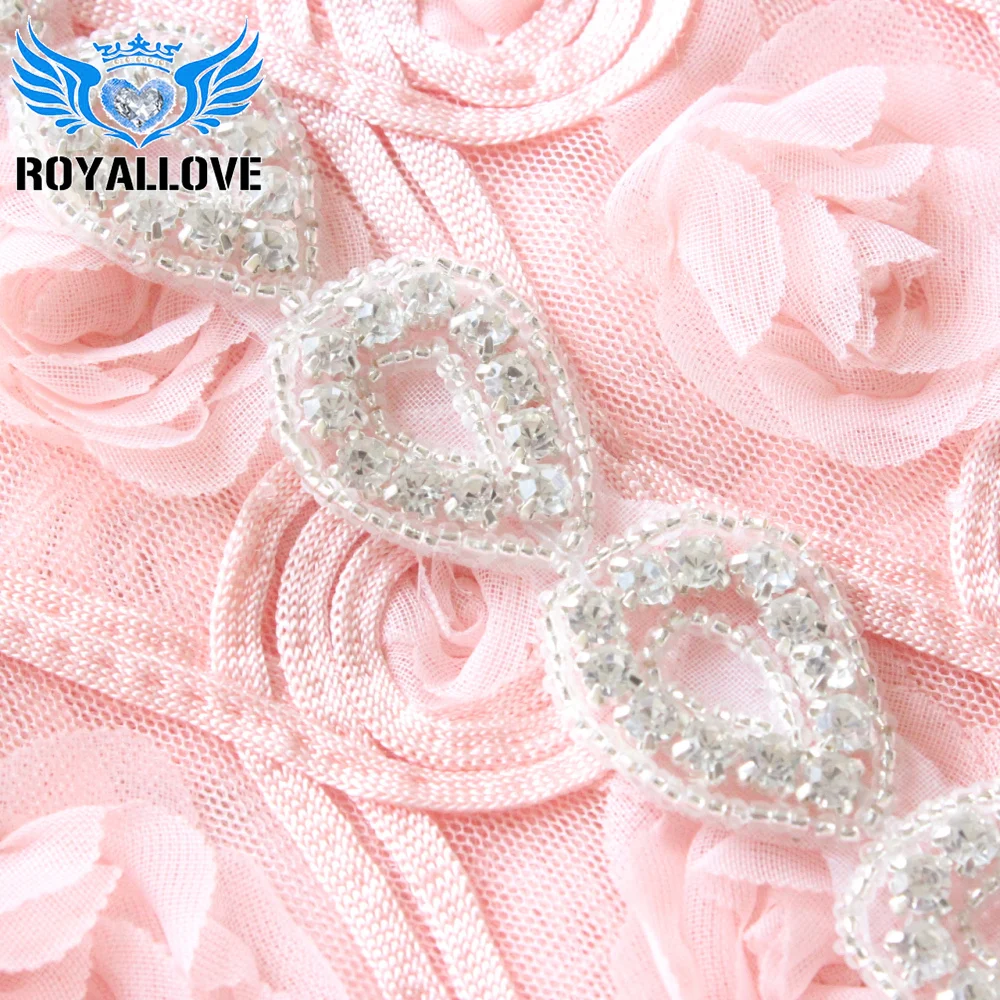 (1 ярд) пояс в форме капли пристегивающийся с помощью утюга украшенный бисером со