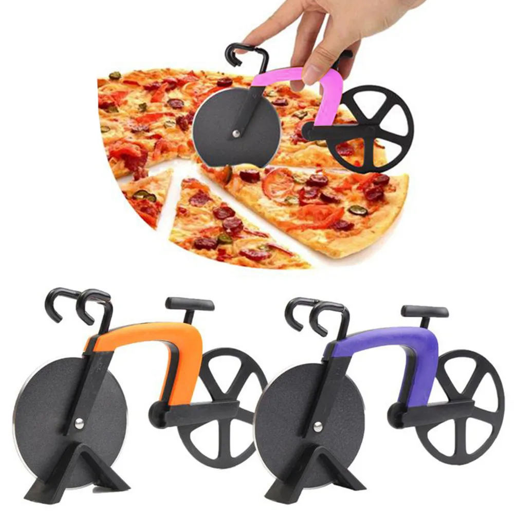 Нож для пиццы из нержавеющей стали нож в форме мотоцикла|knife for pizza|bicycle pizza cutterbike |