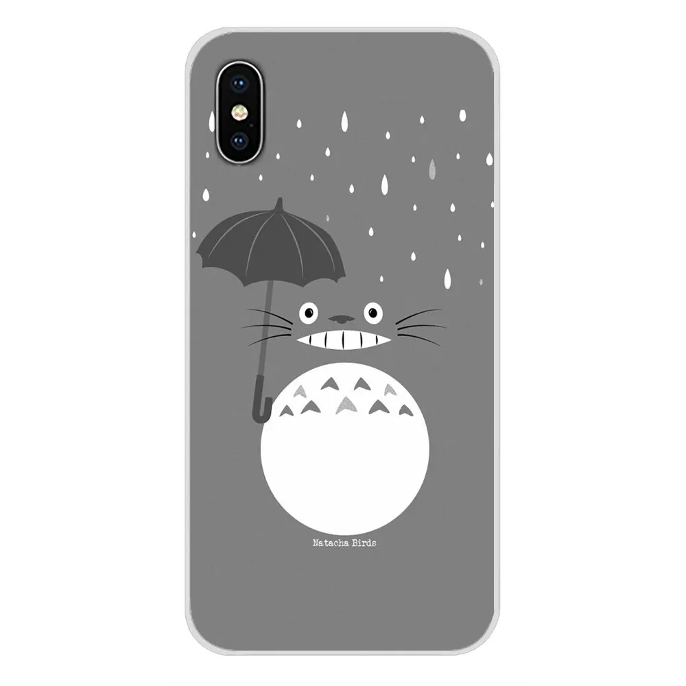 Мой сосед доставляющий Тоторо уличный аниме для Apple iPhone X XR XS MAX 4 Бриджи 5 бриджи 5C SE