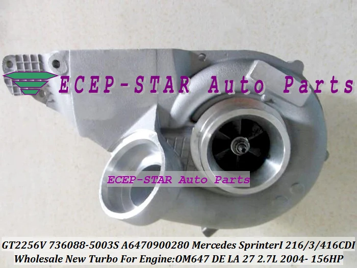 Бесплатная доставка GT2256VK 736088 6470900280 736088-0003 736088-0005 Turbo для Mercedes Benz Sprinter I 216CDI 316CDI 416CDI