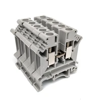 ce 50pcs wire terminal blocks uk 2 5b universal din rail lug plate wiring cable row connection copper din terminal blocks uk2 5b