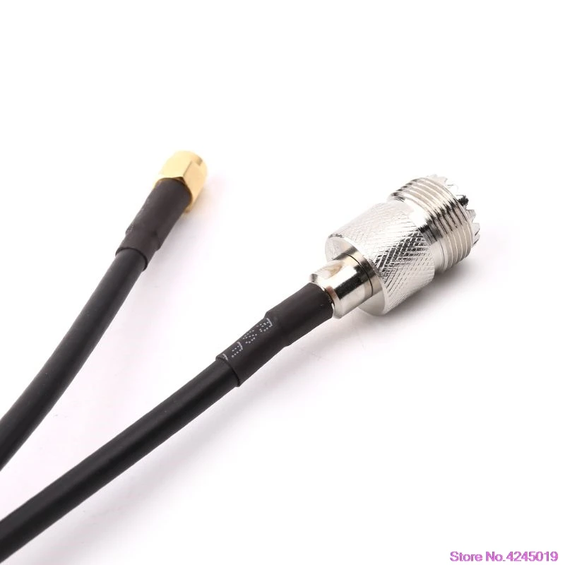 Новый UHF SO239 женский к SMA Мужской прямой RG58 Pigtail кабель RF коаксиальный