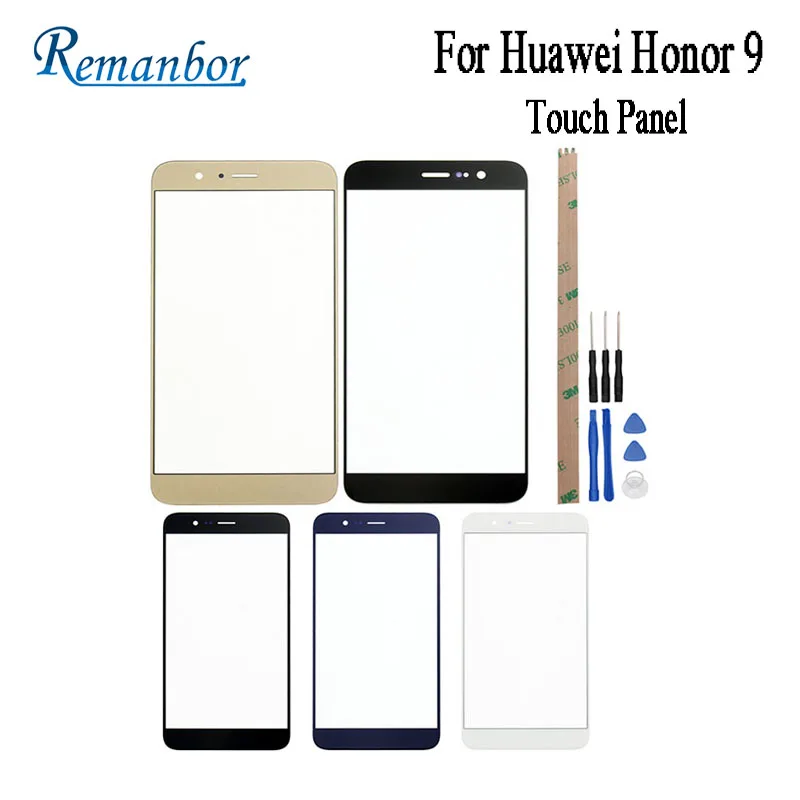 Remanbor для Huawei Honor 9 спереди Сенсорный экран Внешний Стекло подходит Замена v9 чехол