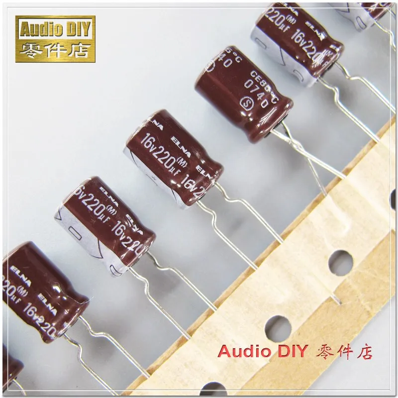 10 шт/100 шт ELNA коричневый RA2 Серии 220 мкФ 16V220uf аудио электролитический