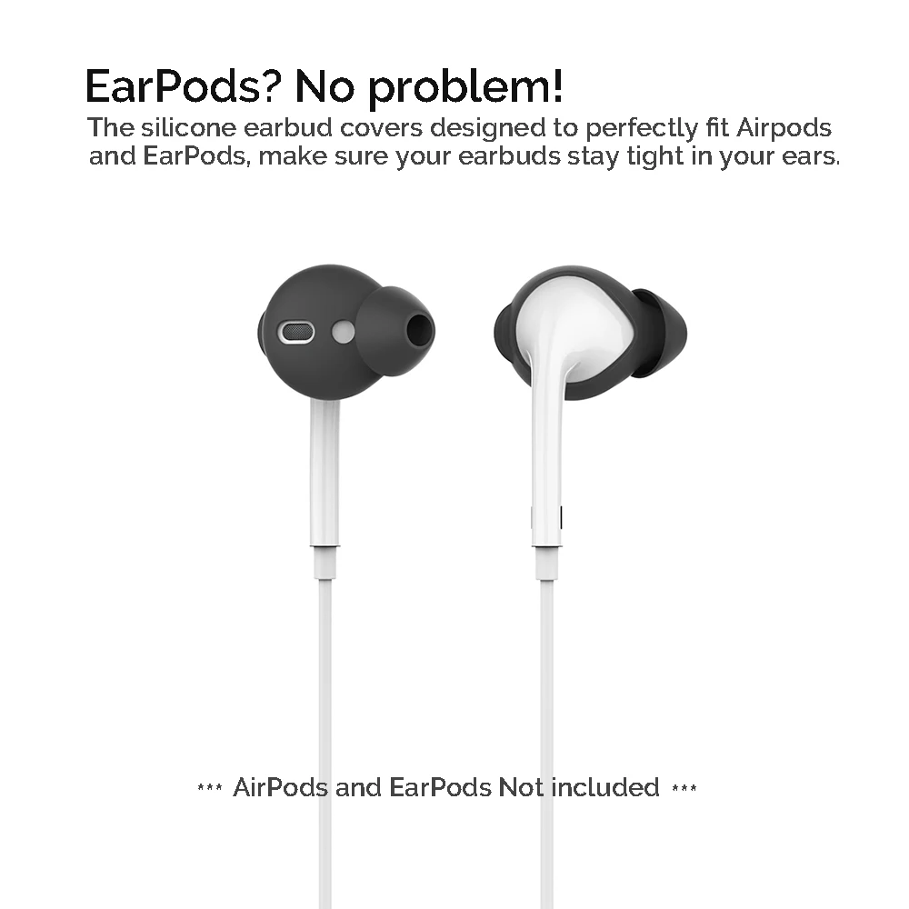 3 пары для Airpods, чехол для ушей, силиконовые наушники, наушники, крючок для ушей+ чехол для хранения, чехол для Airpods, 2 аксессуара для наушников
