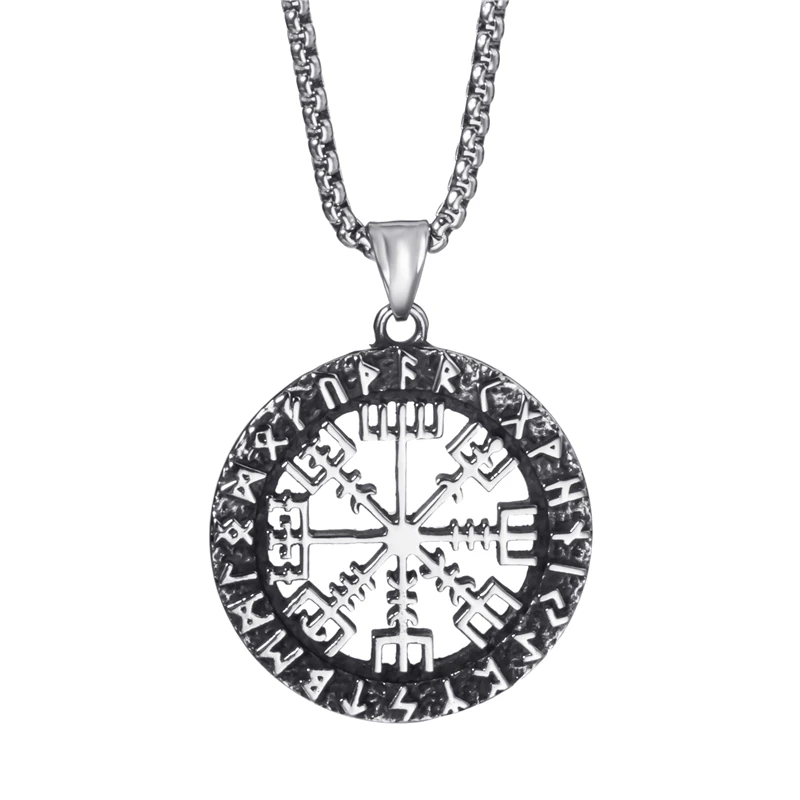Мужская цепочка Elfasio из нержавеющей стали модель викингов Valknut пиратское колье