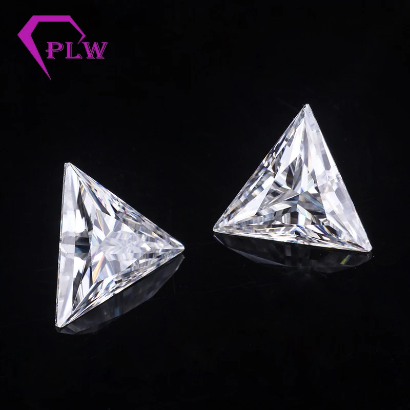 Недорогой треугольный Муассанит 0 8 карат 6 мм D положительный драгоценный камень
