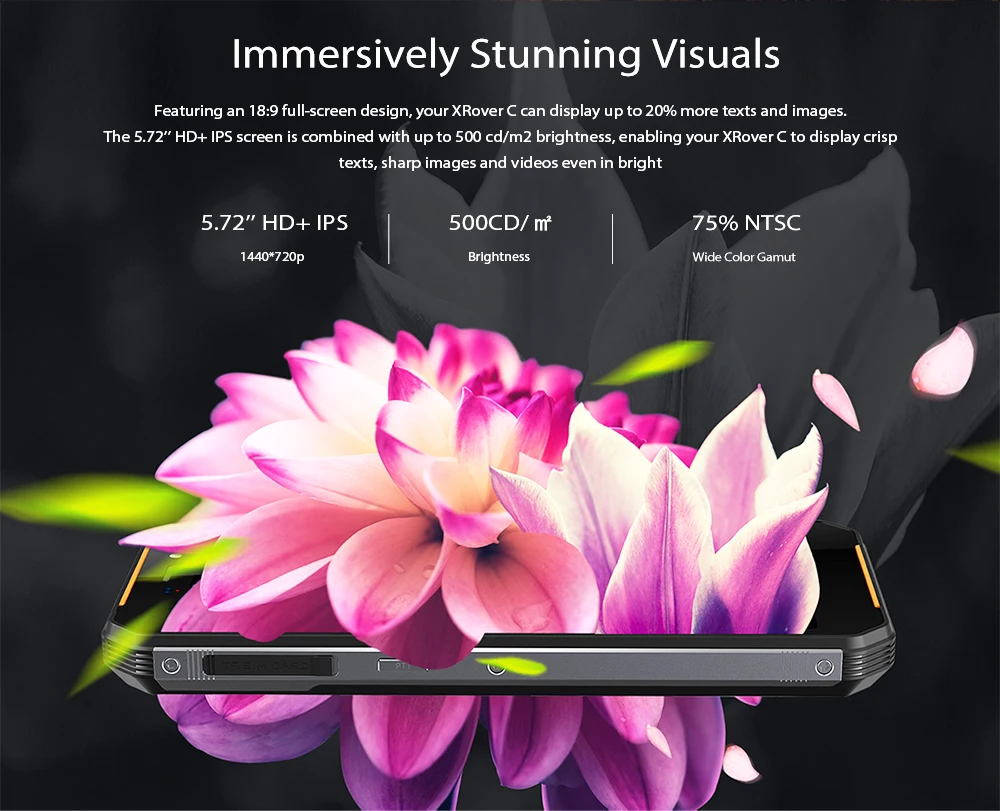Leagoo XRover C IP68 5,72 HD+ ips Android 8,1 четырехъядерный 1,5 ГГц смартфон 5000 мАч 1440x720 gps отпечаток пальца