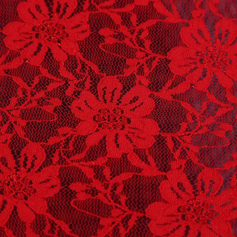 Small Chrysanthemum Embroidery Lace Fabric DIY Apparel Sewing 150cm Wide Nylon Spandex Elastic Hollow | Дом и сад