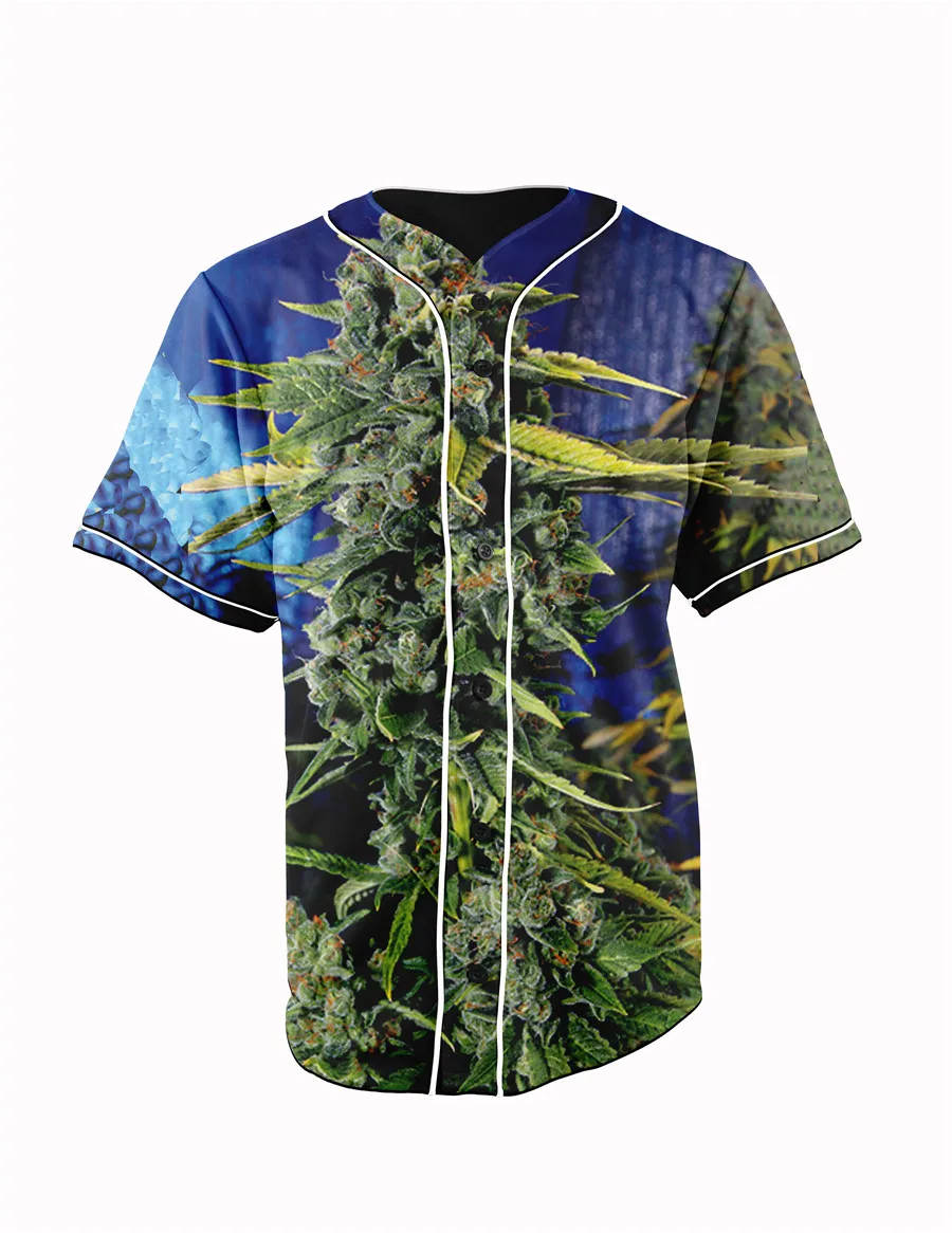 

Real US American Size blue dream high quality 3D Sublimation Print Button up Jersey plus size 3xl 4xl 5xl 6xl