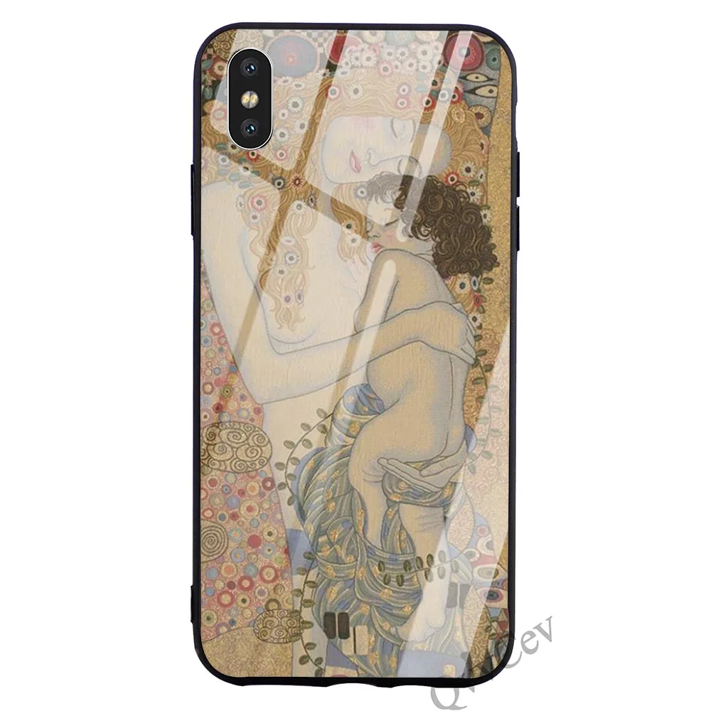 K0524711 Противоударный чехол Kiss by Gustav Klimt чехол из закаленного стекла для телефона для iPhone Xs Max 11 pro чехол X 6 6S XR 8 Plus 7 5S 5 SE - Цвет: K0524711