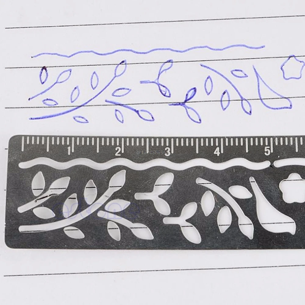 1 шт. ультратонкая линейка из металлического сплава | Канцтовары для офиса и дома