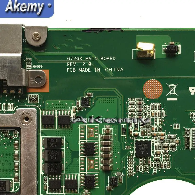 Материнская плата Amazoon G72GX для ноутбука REV 2 0 GTX260M For Asus G72G G71G G71GX тестовая