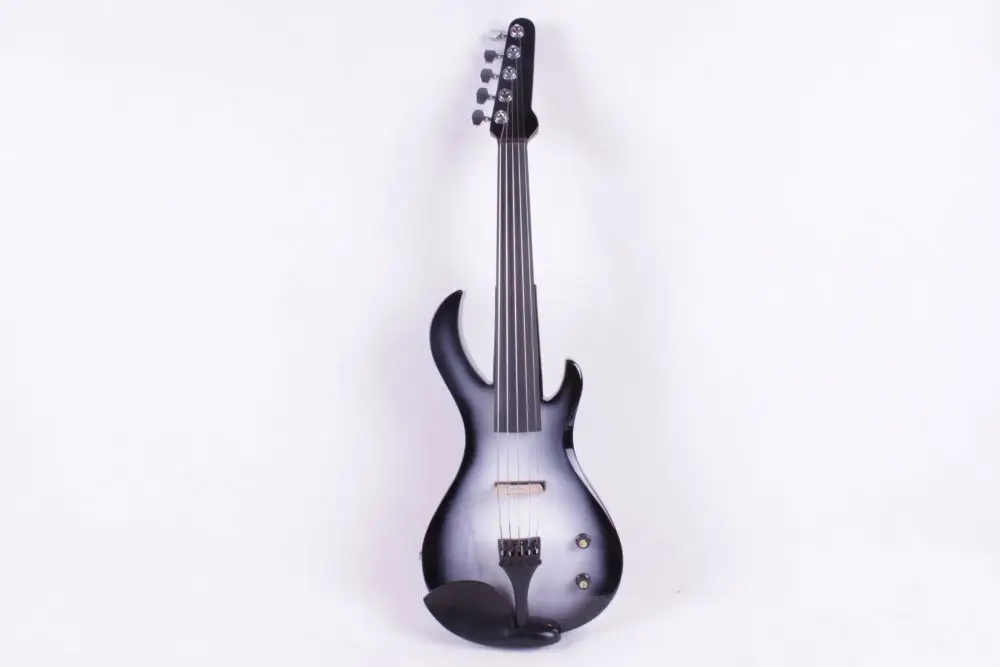 5 струн электрическая скрипка новая 4/4 форма пламени гитара твердая древесина