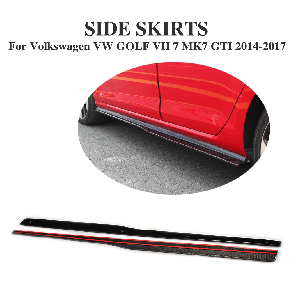 Боковые юбки из углеродного волокна для Volkswagen VW Golf 7 VII MK7 Hatchback GTI только дверные