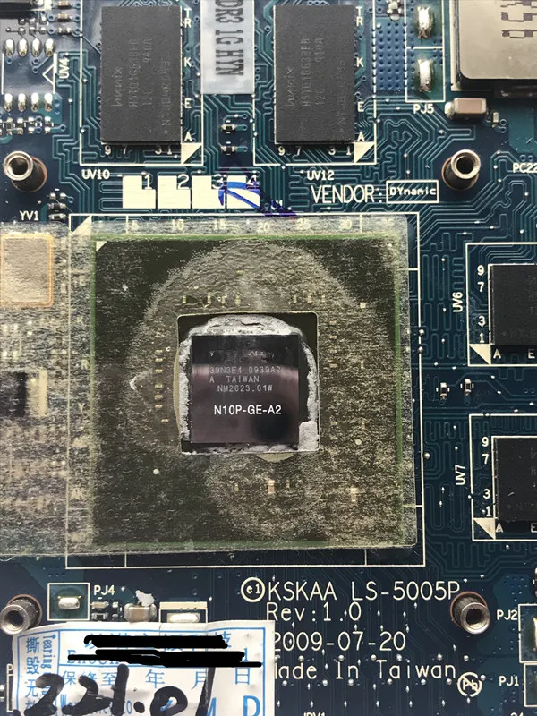 Видеокарта K000075450 N10P GE A2 GT230M GT 230M VGA для ноутбука TOSHIBA A500 L500 L550 L500D|Платы расширения| |