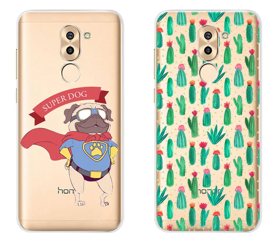 Чехол с узором на заднюю панель для huawei Honor 6X, мягкий чехол из ТПУ для huawei GR5 mate 9 Lite, чехол для Honor 6x, силиконовый чехол s