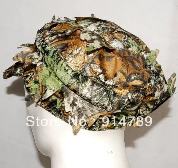 Камуфляжная охотничья сетчатая шляпа в виде листьев для страйкбола REALTREE 3D