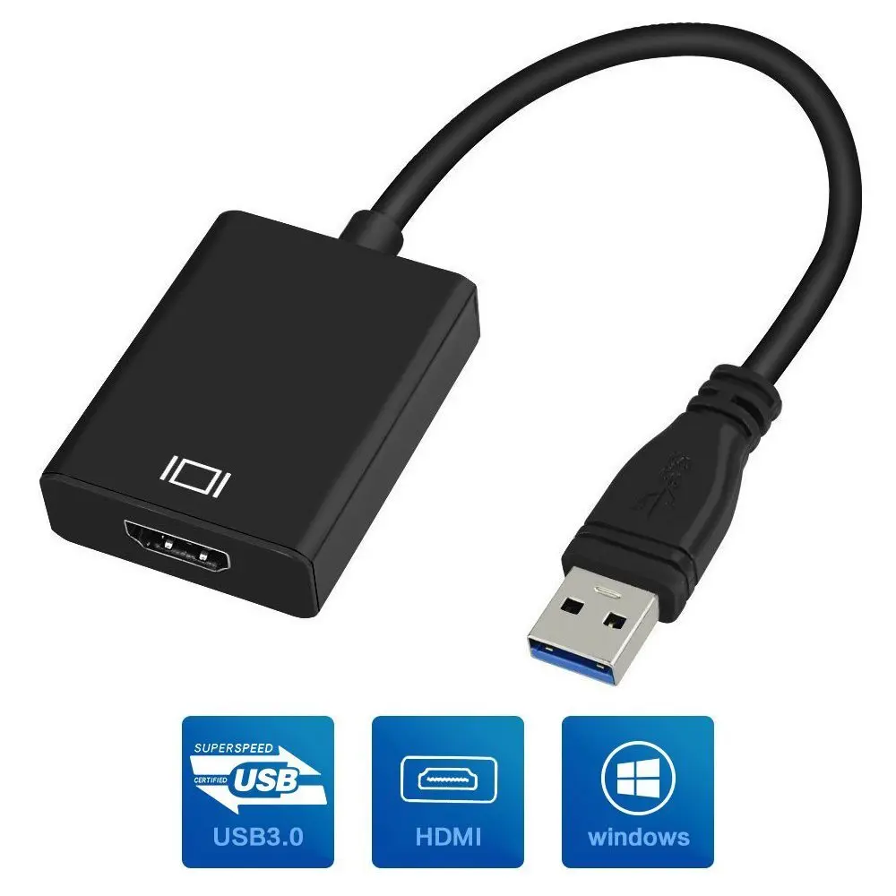 Конвертер USB 3 0 в HDMI графический адаптер с 1080 на многоэкранный кабель для ПК