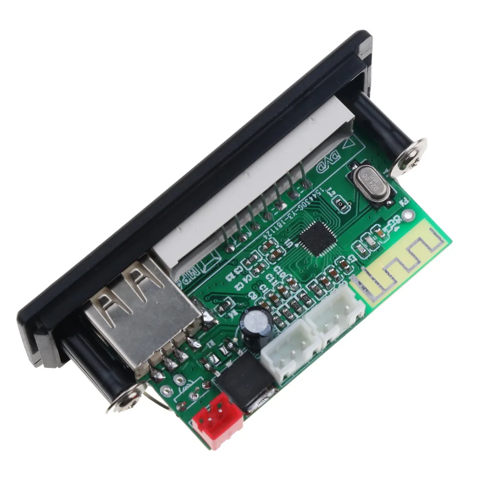 Kebidu Беспроводной Bluetooth 5 V-12 V Светодиодный дисплей MP3 WMA, WAV декодер доска USB FM TF Аудио модуль музыки Hi-Fi Динамик MP3+ пульт дистанционного управления