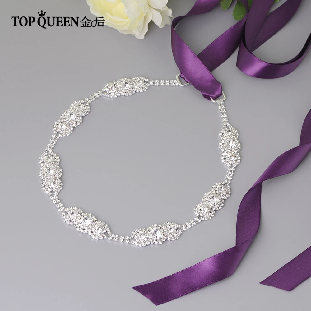 TOPQUEEN S215 свадебное платье ремень стразы свадебный пояс, лента бусины Свадебные weddingsash женские пояса свадебное платье аксессуары