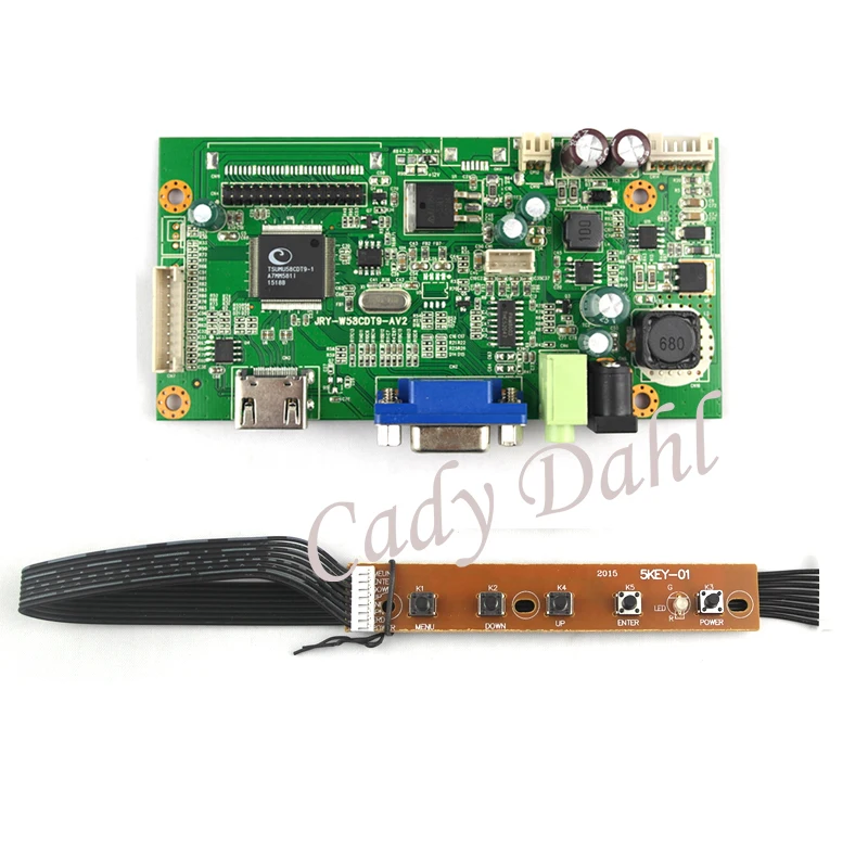 10 шт. HDMI VGA аудио с 2/6 Pins 2 0 мм светодиодный инвертор подсветки 30P LVDS плата