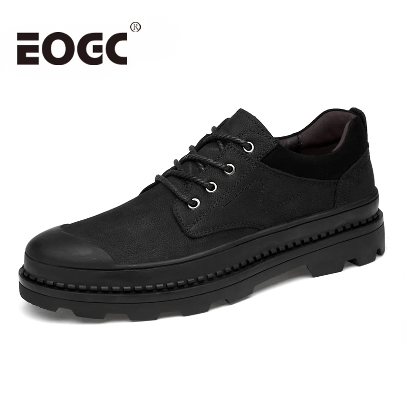 Handmade Genuine leather Men Boots spring Fashion men ankle boots Waterproof outdoor working oxford shoes | Обувь