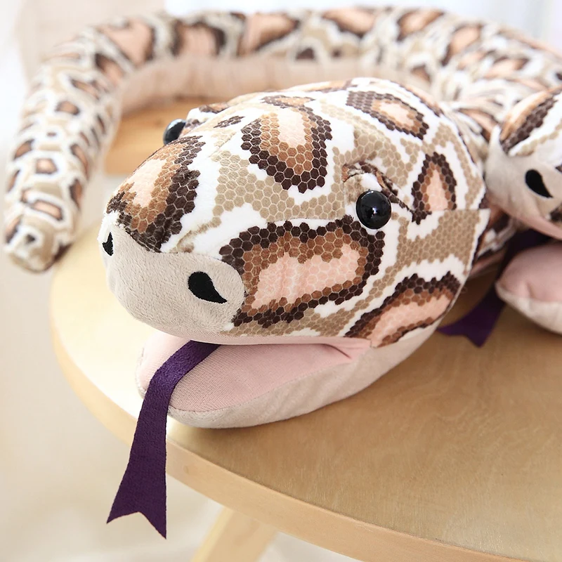 1pc 165cm Simulation Cobra and Python Snake Plush Soft Stuffed Zodiac Dolls Funny Gift for Children Kids Party Toys | Игрушки и хобби