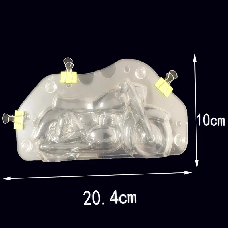 3D мотоцикл шоколадные формы DIY Форма для украшения тортов мастикой мыла льда