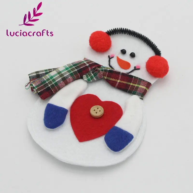 1 шт./лот Рождественское украшение Lucia crafts мешок для столовых приборов в виде