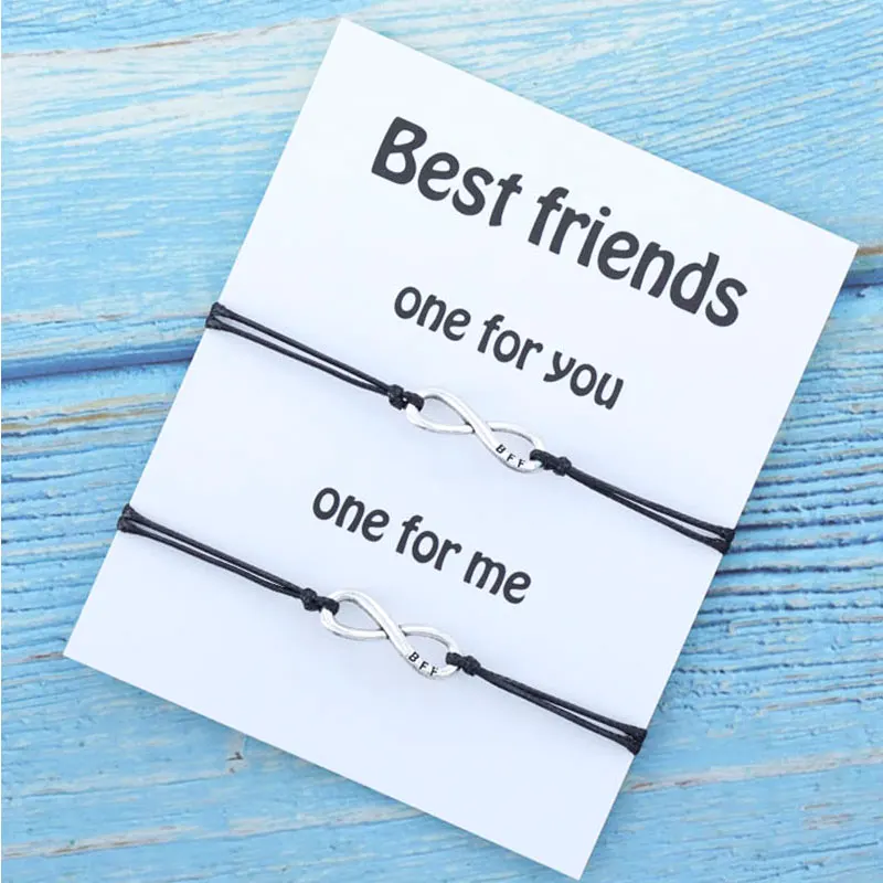 Best Friend Matching Bracelet Infinity Charm Bff Friendship Bracelets for Friend BFF Gift Infinity Bracelet Women Men Jewelry
