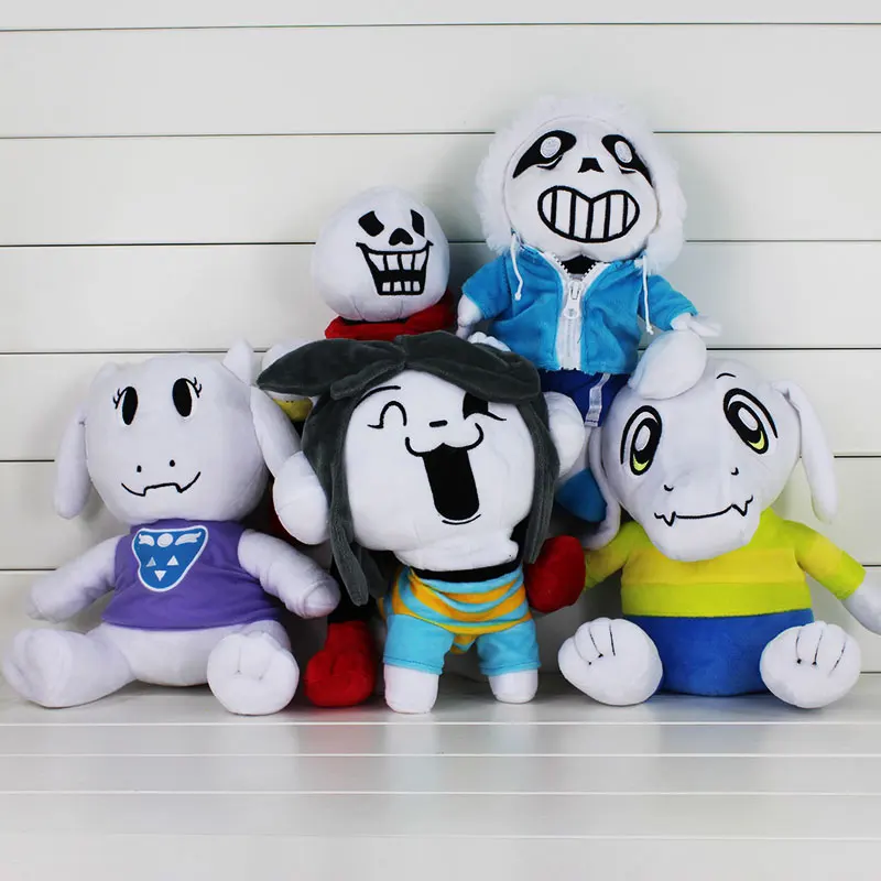 5 шт./лот 20 37 см Undertale Sans Asriel Toriel Temmie Undyne Мягкая Кукла Плюшевая фигурка игрушка|figure
