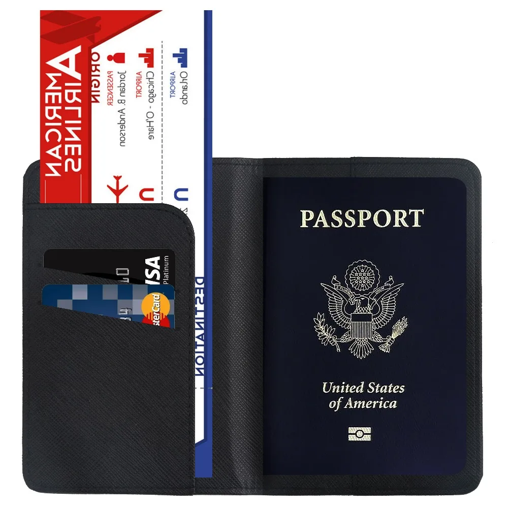 Универсальный Rfid Блокировка Гарри Поттер Обложка для паспорта кожа Хогвартс