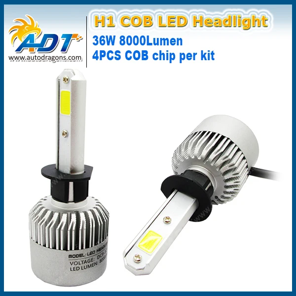 

S2 H3 LED Headlight COB 12V 72W 8000LM 6500K 4PCS Brid-gelux-COB lamp waterproof All-in-one design