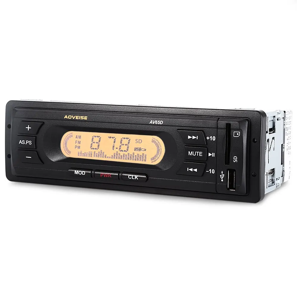 Универсальный 12 В Аудиомагнитолы автомобильные стерео Радио USB SD MP3